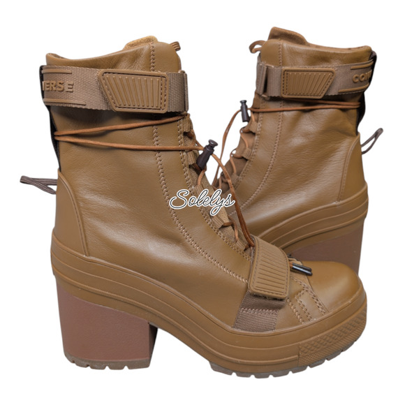 Converse CTAS GR82 XHI Leather Platform Sneaker Boot Mountain Club Clove Brown 8 - Picture 9 of 10
